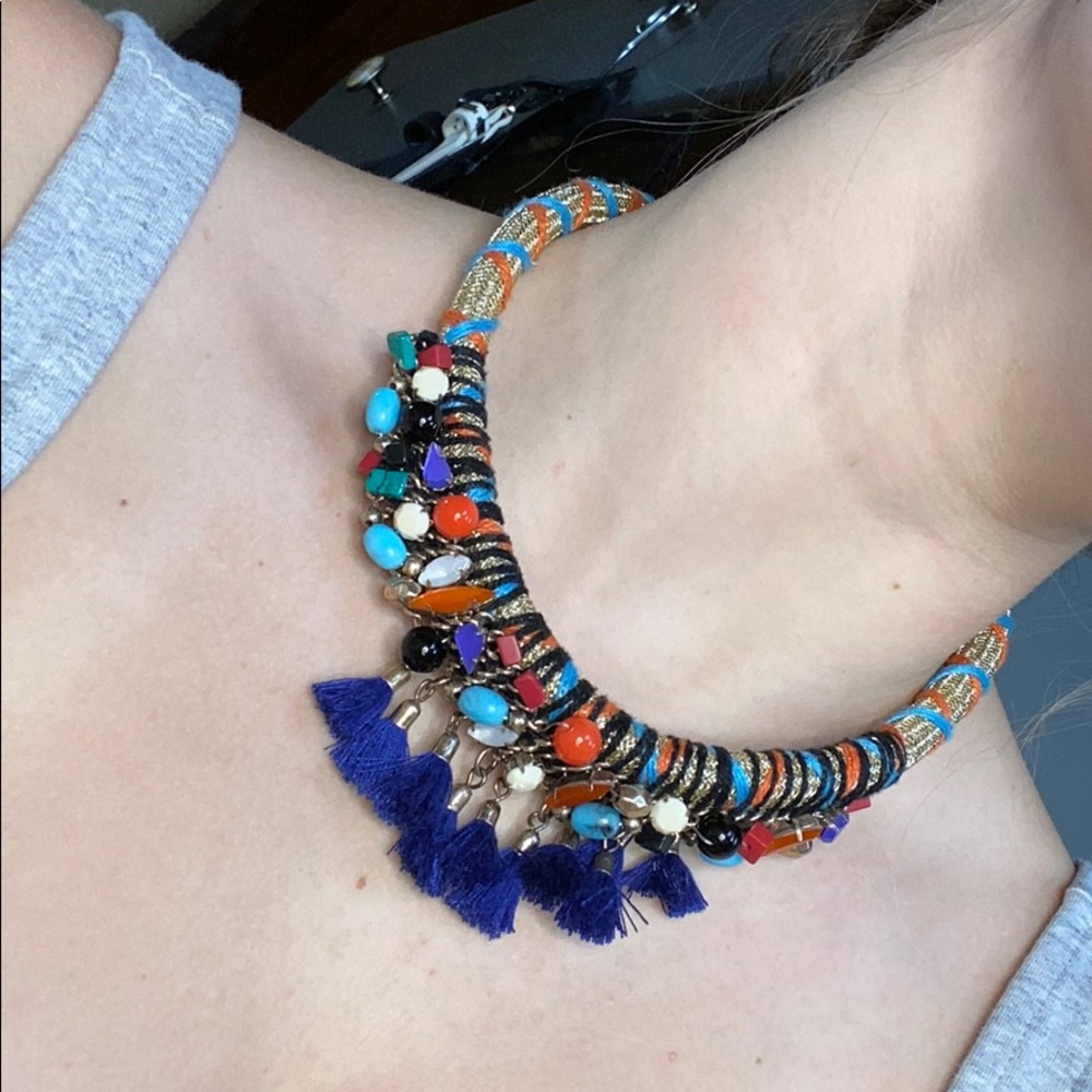 SOLD🤎 Bohemian/Tribal print necklace